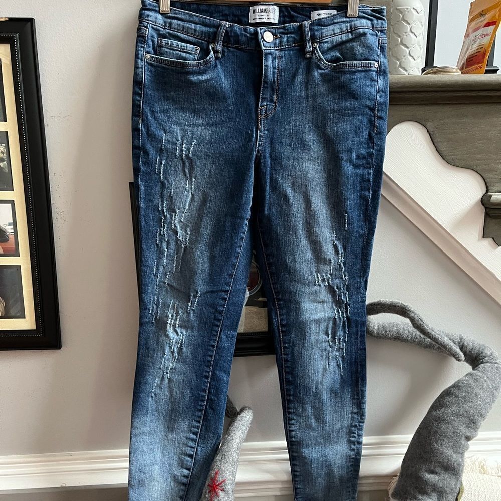 William Rast PerfectâSkinny Claw Distressed Jeans szâ30